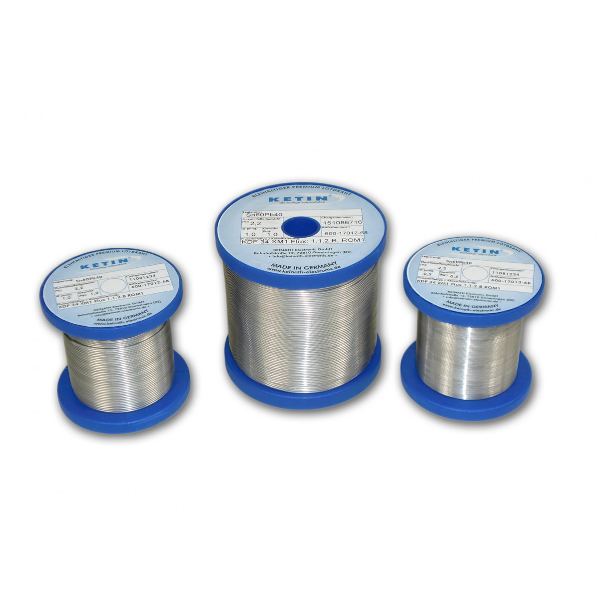 KETIN® Sn60Pb40 solder wire only KDF 03 XL0