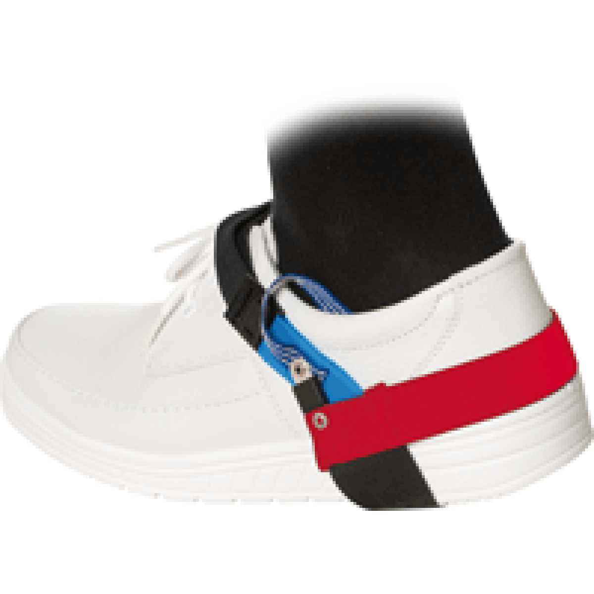 ESD permanent heel strap men/women with clip closure