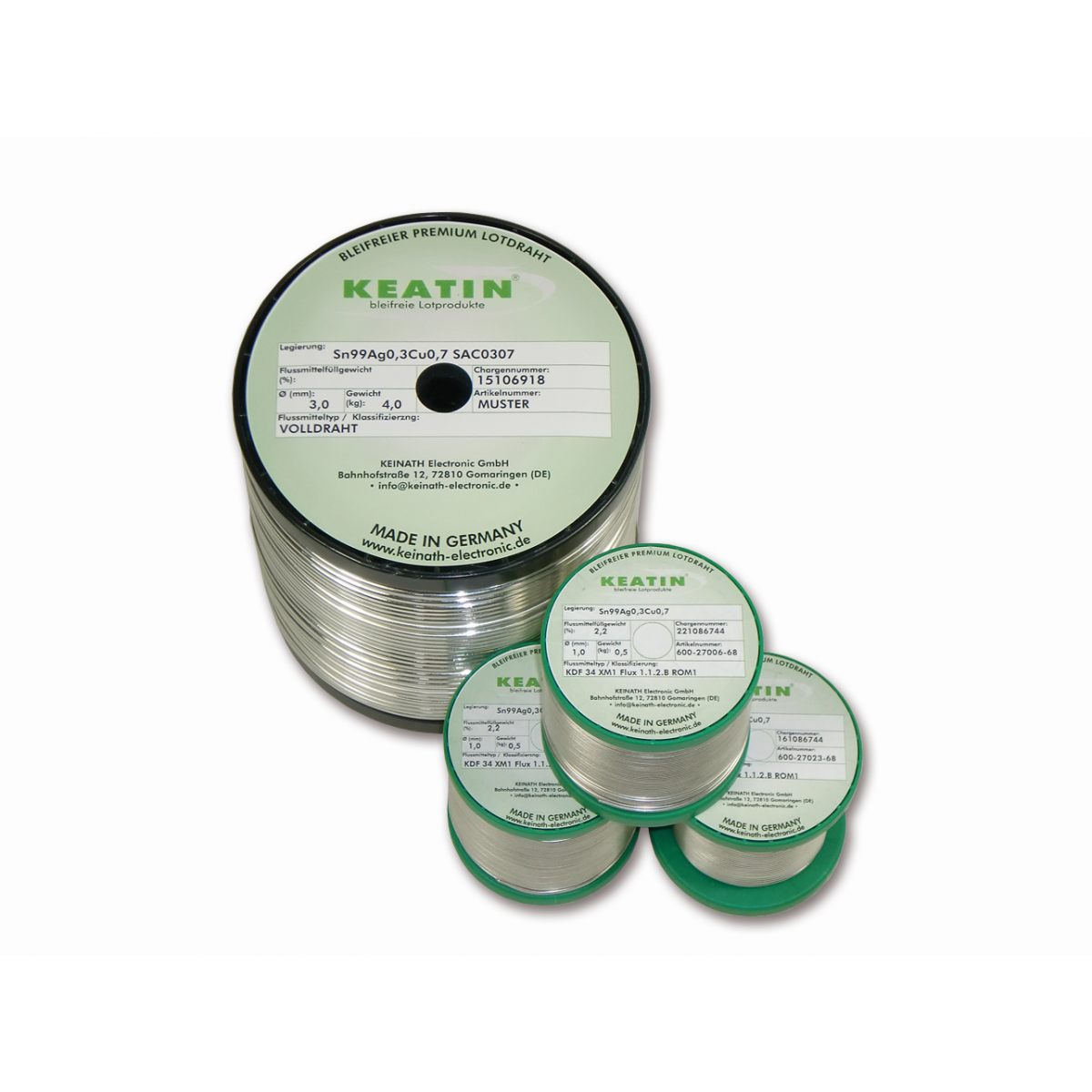 KEATIN® SAC0307 advanced solder wire KDF 34 XM1